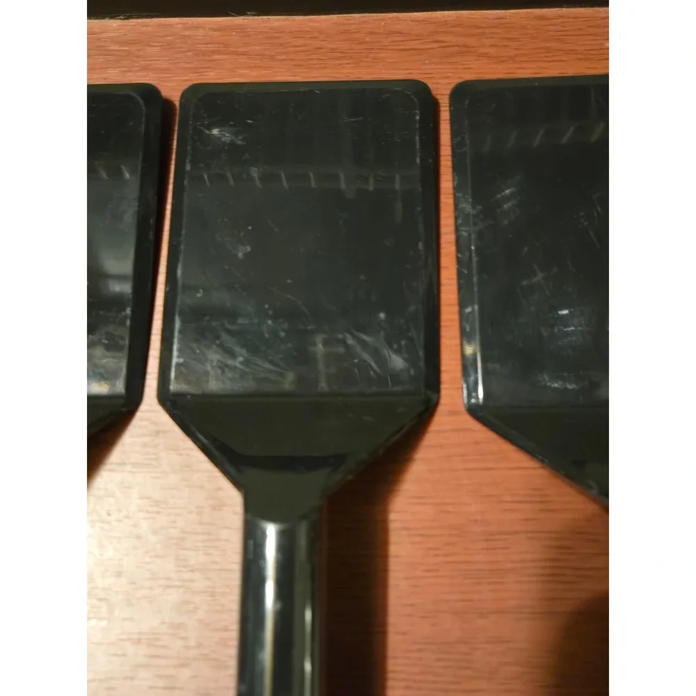 Maryland Plastics Black Plastic Spatula Set of 3 Kitchen Serving Tools MP020618